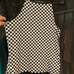 Checkered tank top, XL, smooth